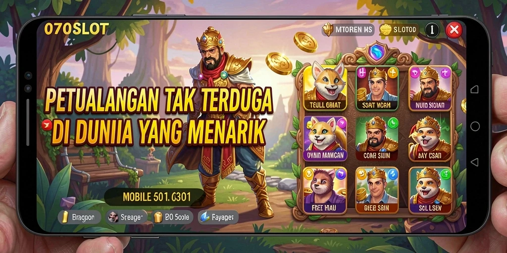 Tampilan utama gameplay 070SLOT yang menarik dan penuh tantangan petualangan.