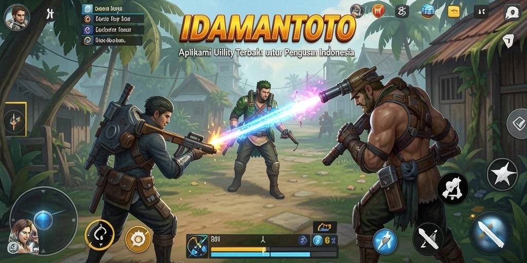 Tampilan utama IDAMANTOTO dengan fitur Utility yang lengkap dan mudah digunakan.