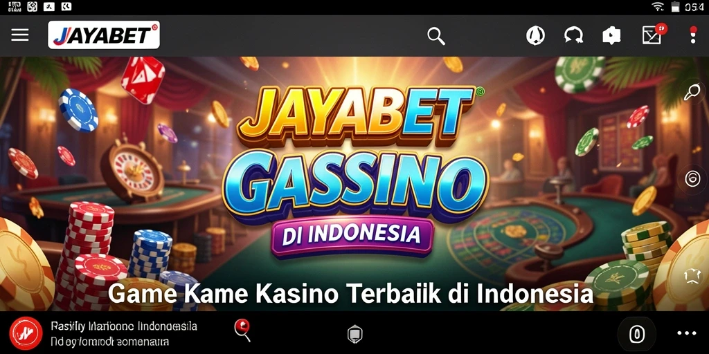 Screenshot JAYABET menampilkan gameplay Kasino yang seru dan dinamis.