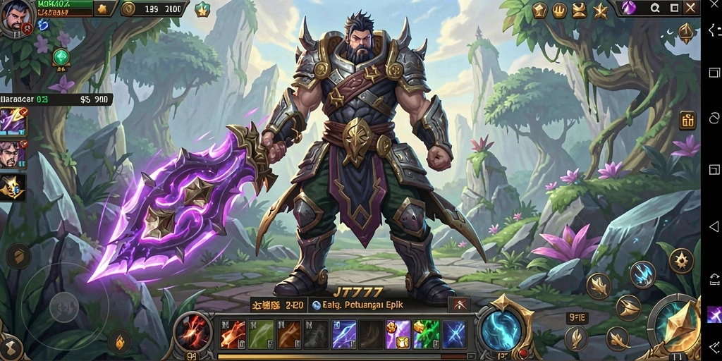 Tangkapan layar JT777 menampilkan aksi seru dalam pertarungan melawan monster.