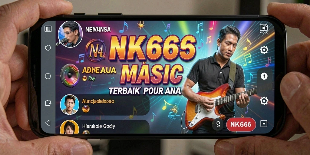 Tampilan gameplay NK666 yang seru saat memainkan lagu favorit.