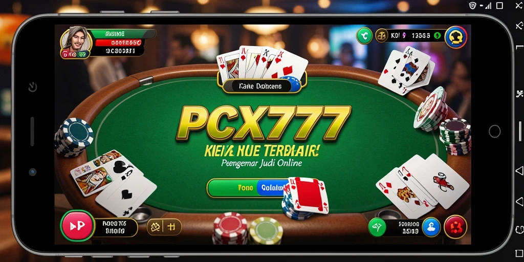 Tampilan gameplay poker yang menarik di PCX777.