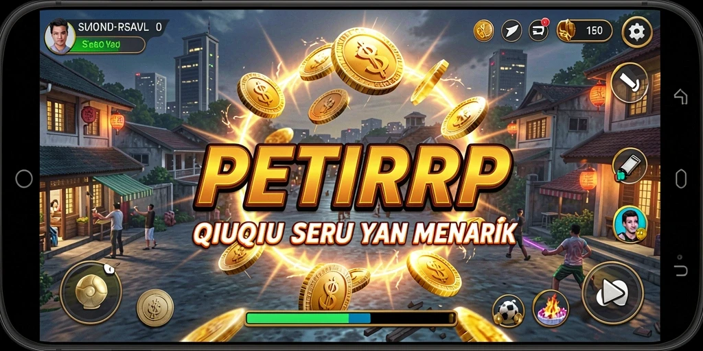 Tampilan gameplay seru dari game QiuQiu PETIRRP.