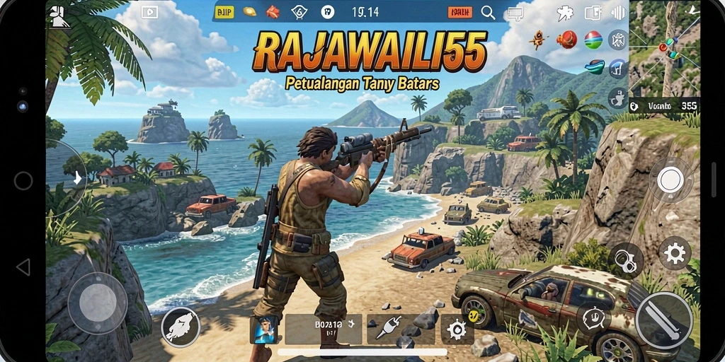 Tampilan gameplay RAJAWALI55 yang mengesankan di dunia terbuka.